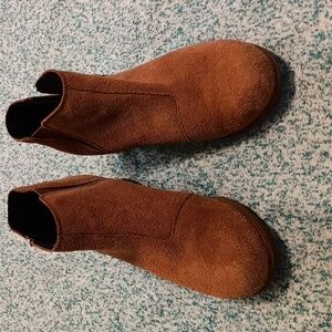 Sorel Evie II Waterproof Suede Zip Ankle Bootie Women's Size 9.5 Velvet Tan